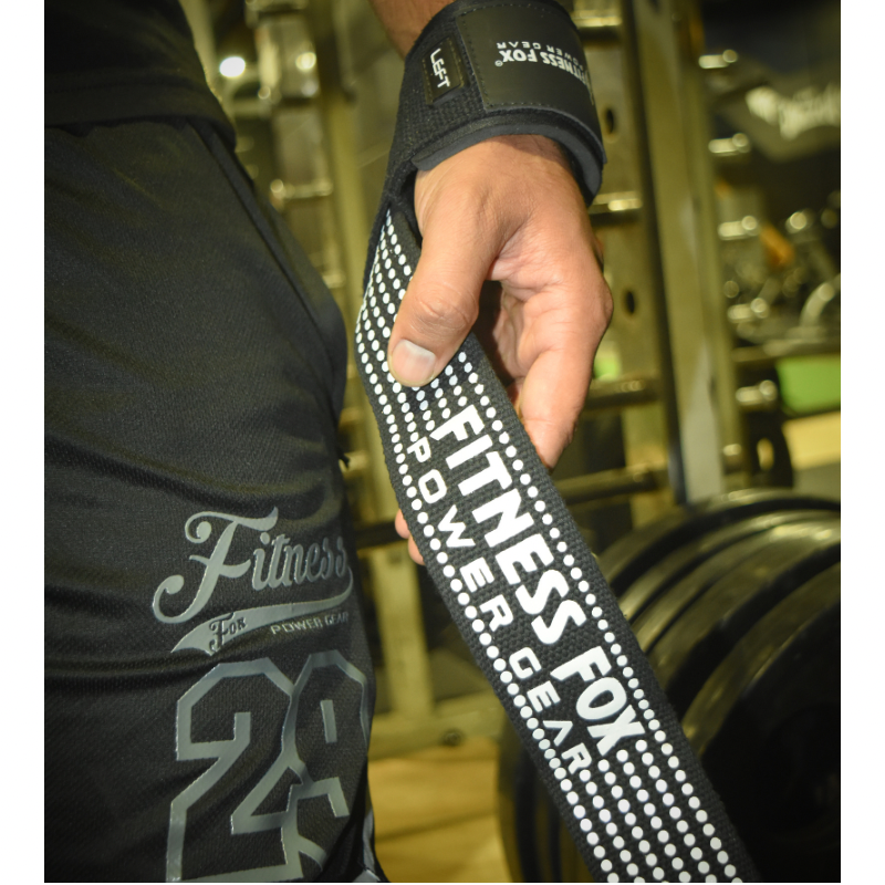 FitnessFox Weight/power Lifting Pro Gym Straps( White )
