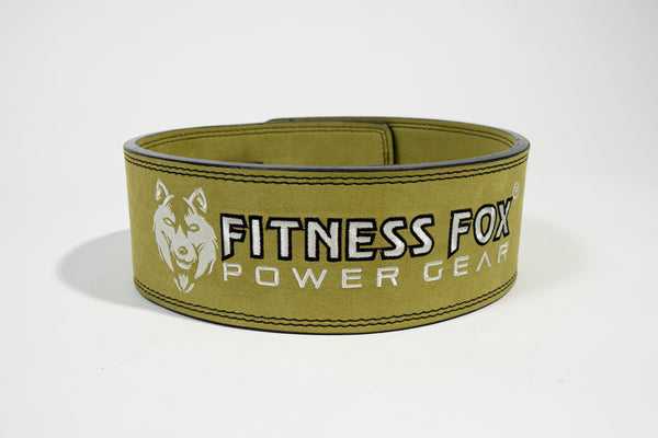 10mm Suede leather lever belt ( green)