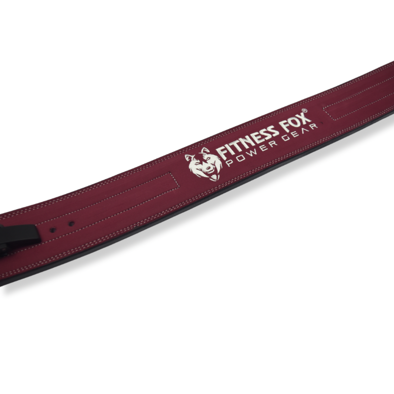 13MM Suede Leather Lever Belt ( BURGUNDY)