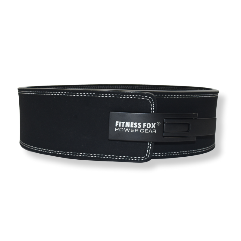 FITNESS FOX 10MM Lever Weightlifting Belt with Suede Skin