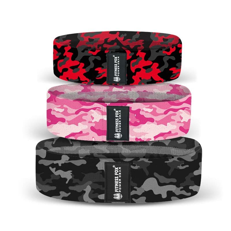 Barbell Pad Camo + Bootyband + Power lifting straps Bundles