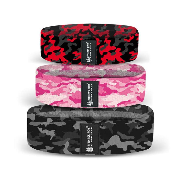 Barbell Pad Camo + Bootyband + Power lifting straps Bundles