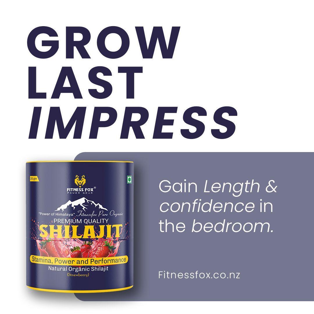 Back label ingredients and directions for Shilajit Strawberry showing 250 mg serving guidance, New Zealand