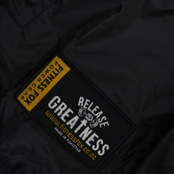 Sauna JACKET with Hoodie (Black/WHITE) End of Line Clearance