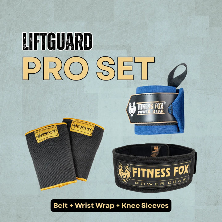 Belt + Wrist Wrap + Knee Sleeves