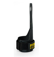 FITNESSFOX Carbon Comp 3-Hole Gym Hand Grips (Yellow-Black)( Clearance) ( Glue Fault)