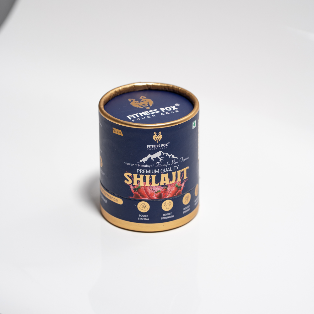 Certificate of Analysis beside Shilajit Strawberry jar showing fulvic-acid % and heavy-metals screen, New Zealand