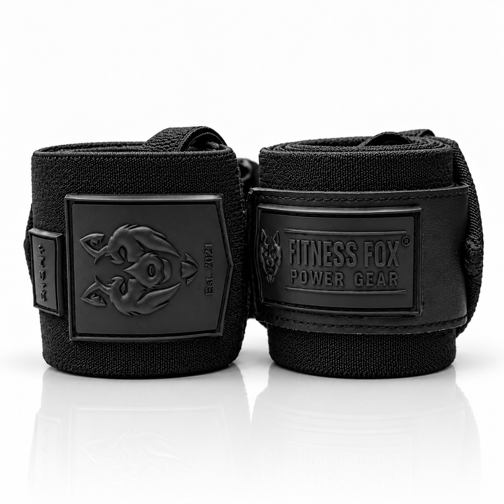 25" Wrist Wraps (Black with Black)