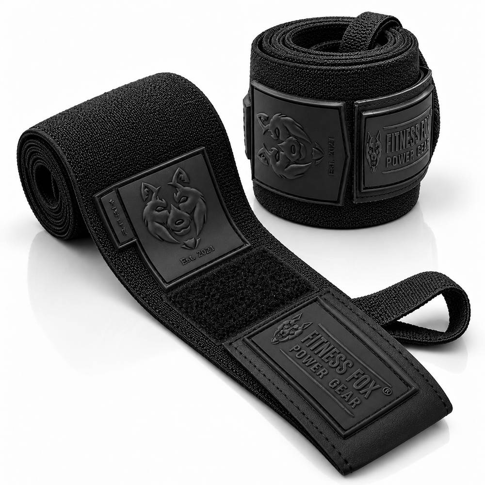 25" Wrist Wraps (Black with Black)
