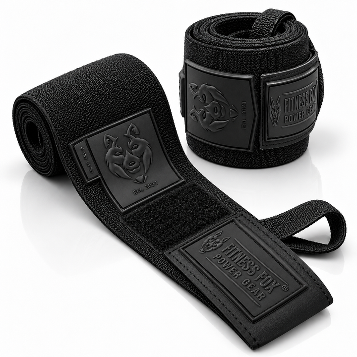 25" Wrist Wraps (Black with Black)