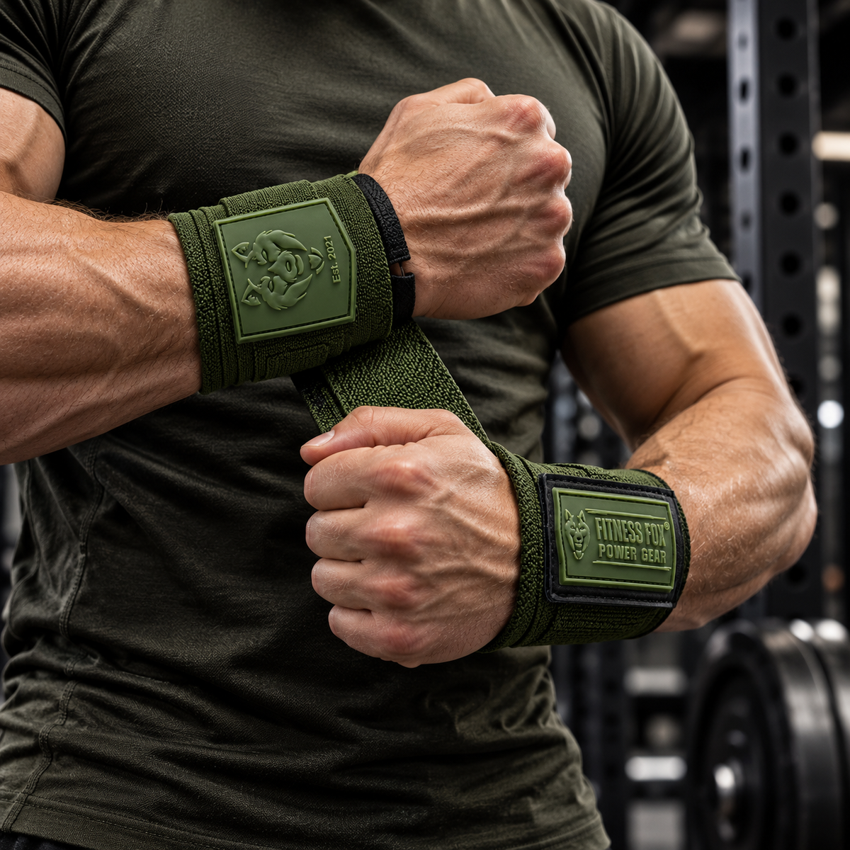 Army Greenwrist wraps.
