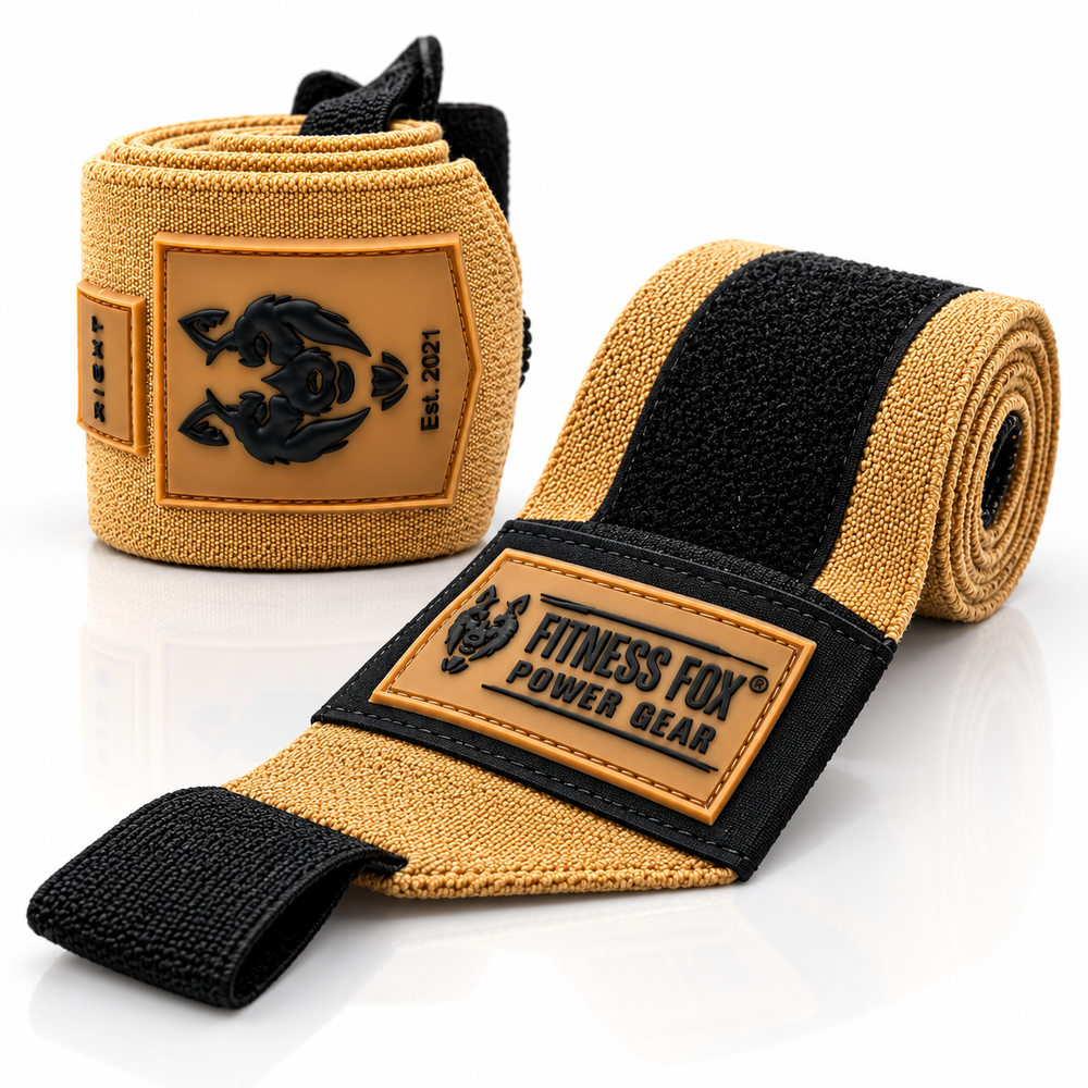 25" Wrist Wraps (Tan Brown with Black)