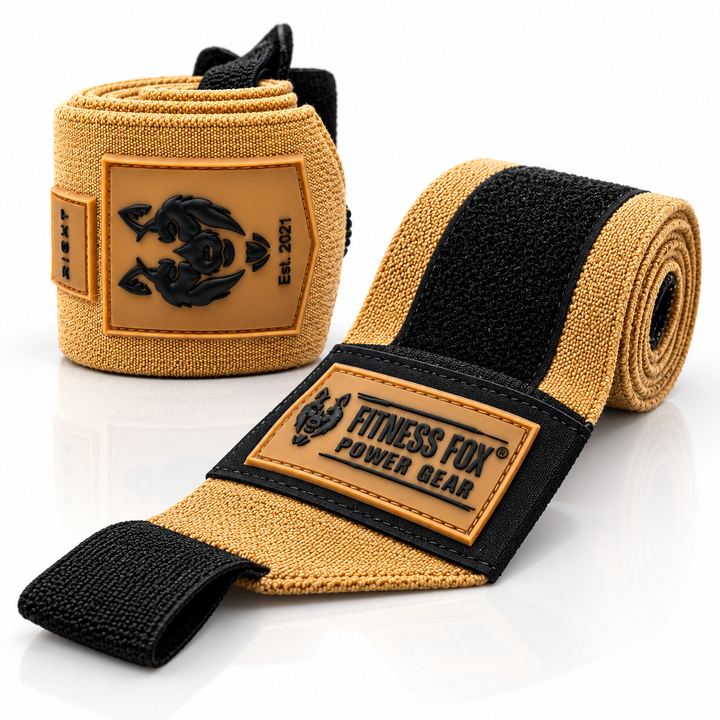 25" Wrist Wraps (Tan Brown with Black)