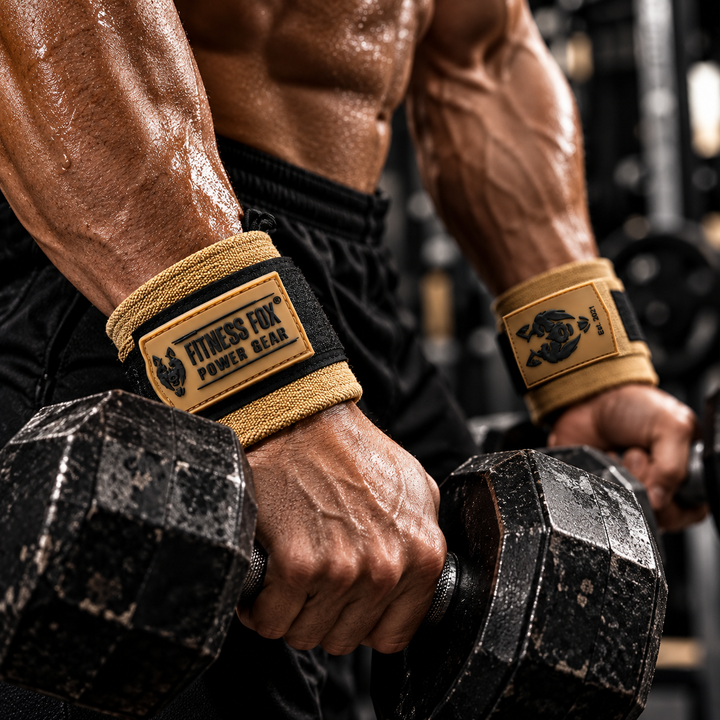 25" Wrist Wraps (Tan Brown with Black)