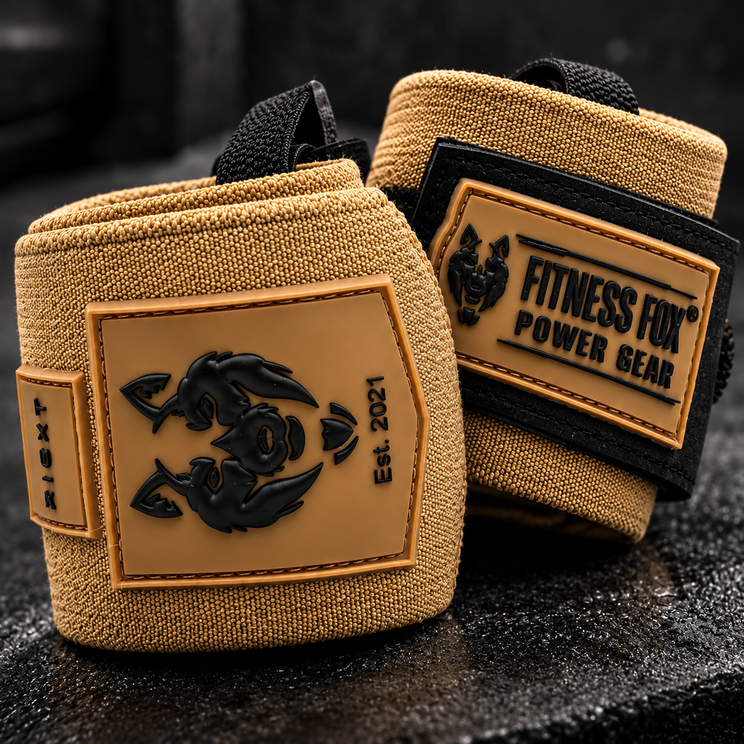 25" Wrist Wraps (Tan Brown with Black)