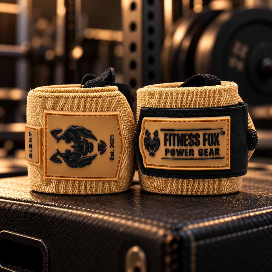 25" Wrist Wraps (Tan Brown with Black)