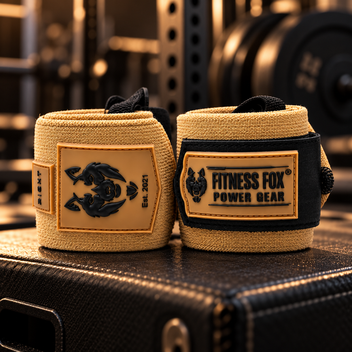 25" Wrist Wraps (Tan Brown with Black)