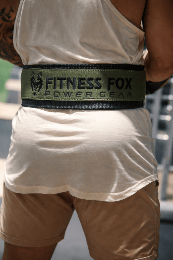 10mm TRIPLE PLY Nylon Neopreen Belt For Powerlifting/Bodybuilding/Crossfit. ( Triple Layer )( olive black)