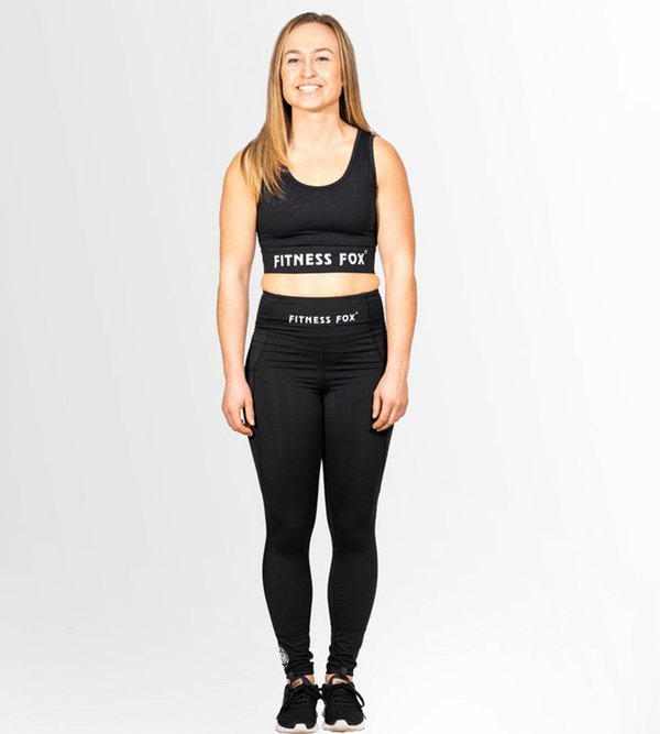 Black Crossing Straps Crop