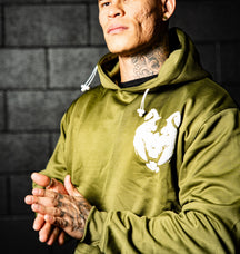 Fitnessfox Hoodie with Chenille Embroidered ( Olive Green)
