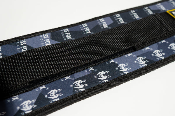 Full-length product shot — Fitness Fox Hip Thrust Belt (Light Duty), black sublimation