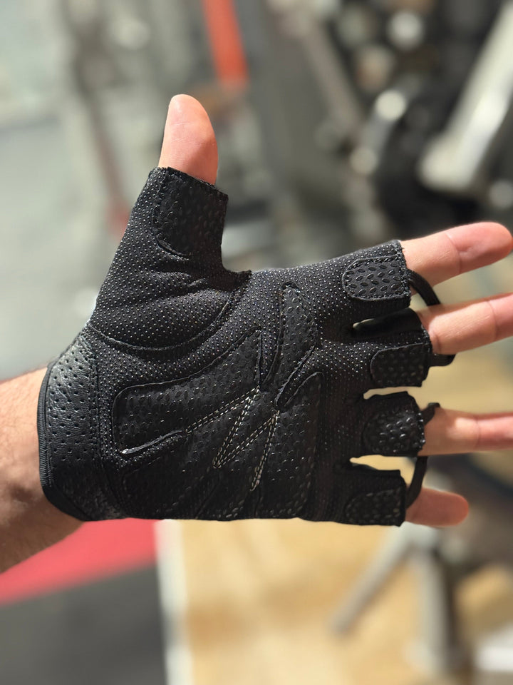 FitnessFox Premium Leather Fitness Gloves – Non-Slip Foam Padded Grip