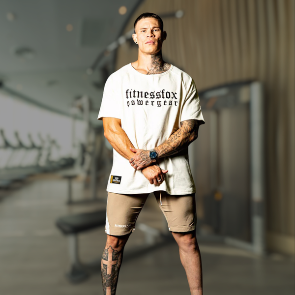 Fitnessfox Old school Oversize T-Shirt ( Cream)