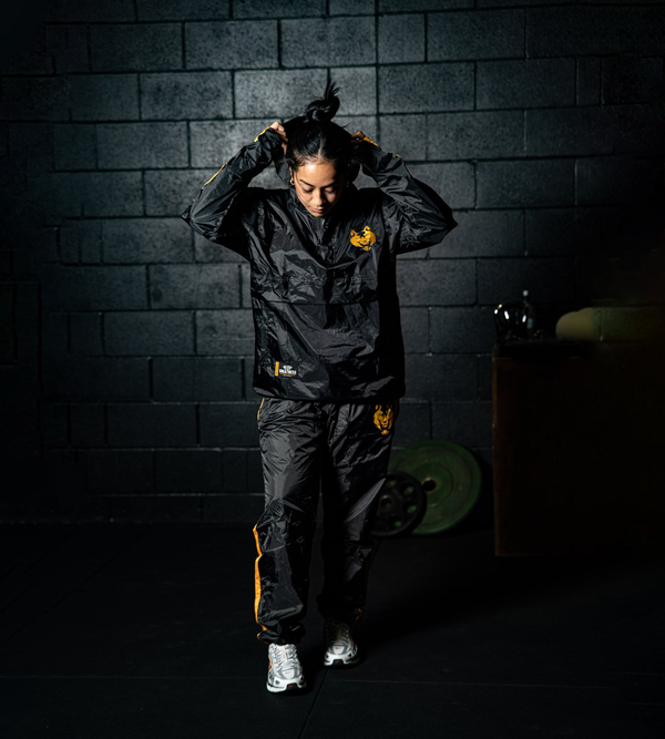 FITNESS FOX Half Zipper Sauna JACKET with Hood-End of Line Clearance