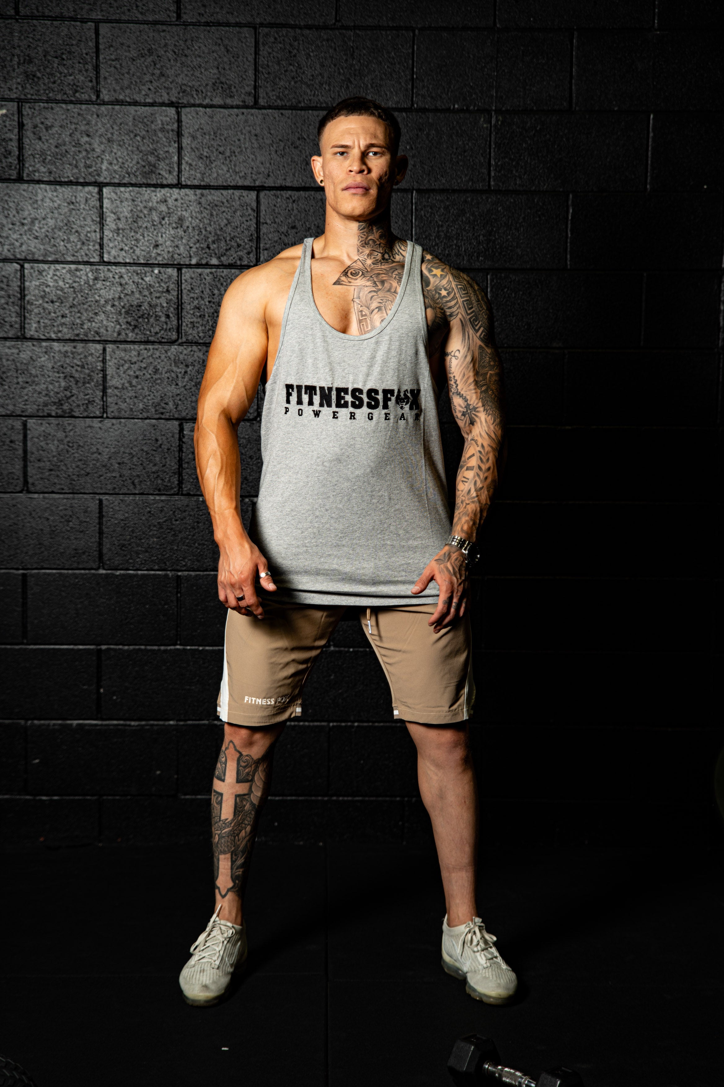 Fitnessfox Muscle Tank Top Singlet ( Grey)