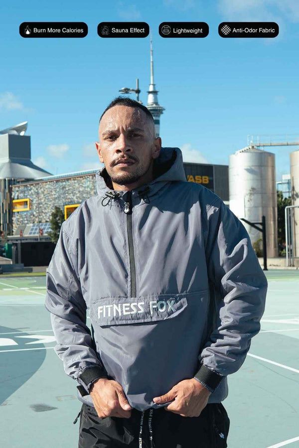 Fitness Fox Sauna Jacket-9th Edition ( STONE GREY)
