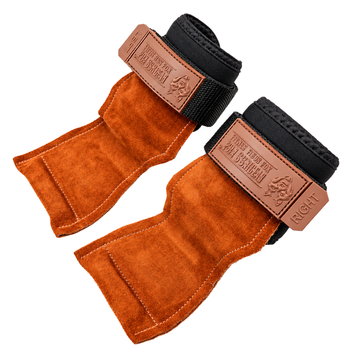 FITNESS FOX LEATHER GRIPS
