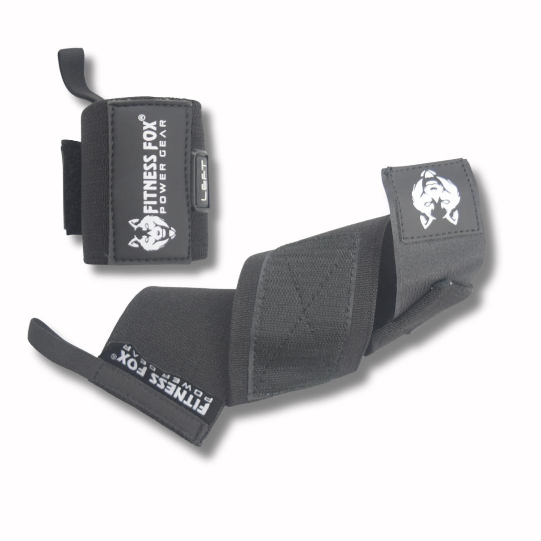 Fitnessfox Power Wrist Wraps (18 inch / Black)
