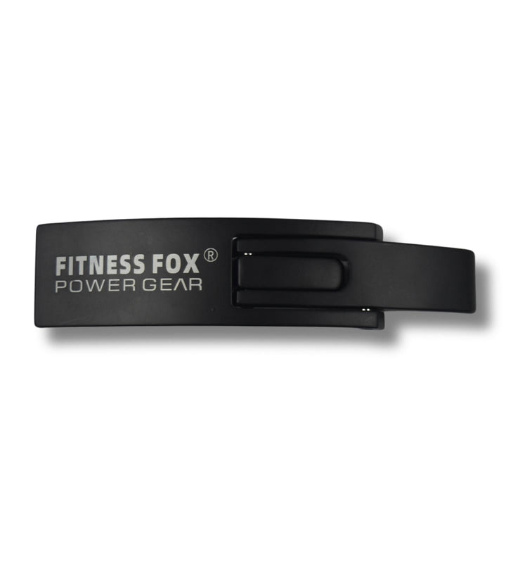 Durable black matt lever buckle for 10mm and 13mm belts with 3-year warranty