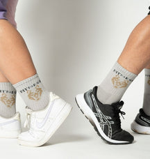 Soft cotton grey ankle socks for everyday use