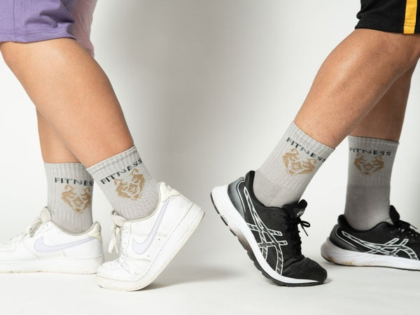 MID-CREW Grey Daily Socks