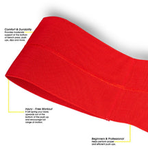 High-quality single ply barbell bench press band for resistance training by Fitness Fox