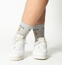 Durable grey ankle socks for casual wear