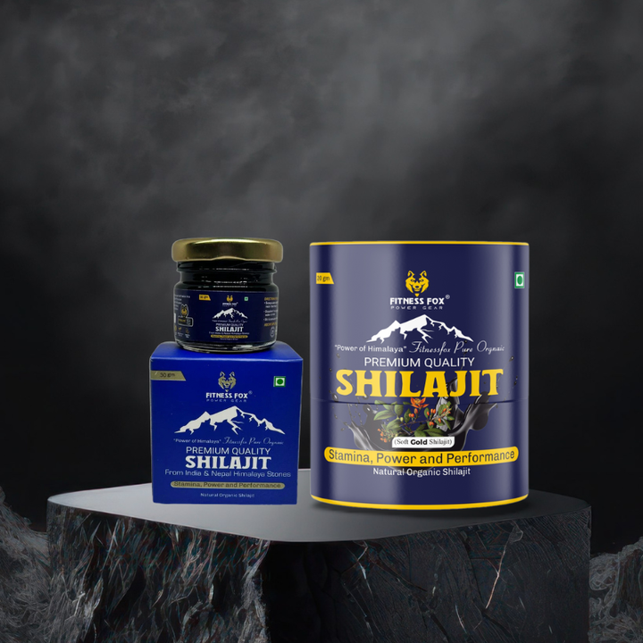 20Gm Pure Organic Shilajit Resin + shilajit Gold with Ashwagandha Bundle ( Gold bundle)