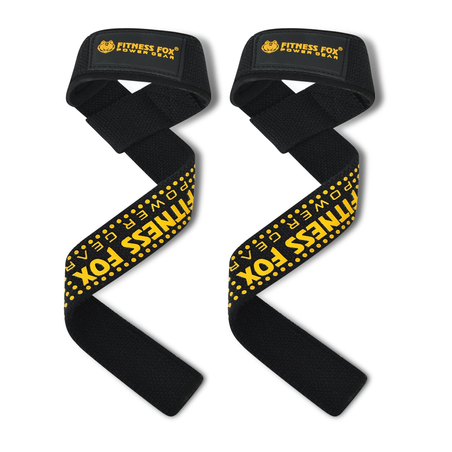 FitnessFox  Weight/power Lifting Pro Gym Straps ( Yellow )