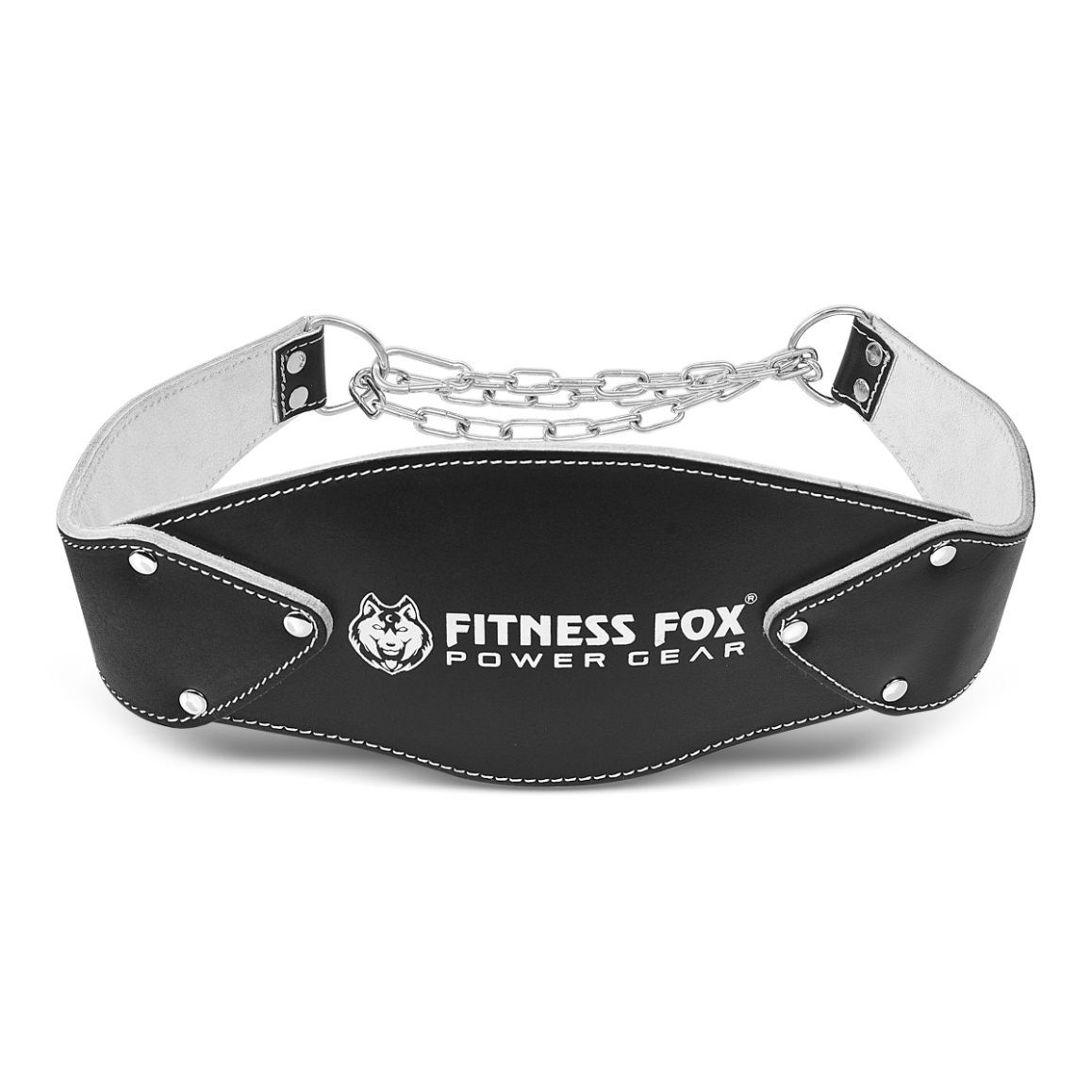 Weightlifting Split Leather 7.5" Dip Belt With Chain for Weighted Pullups & Dips