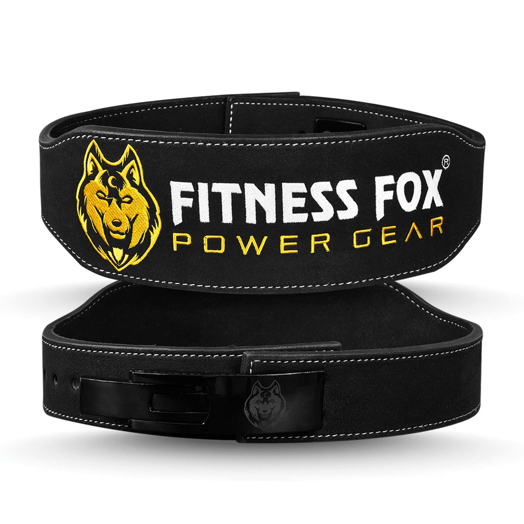 10MM Suede Leather Lever Belt for Weightlifting