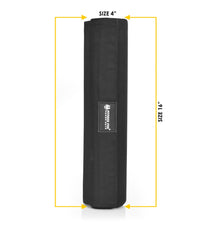 Black weightlifting squat pad for barbell neck and shoulder protection