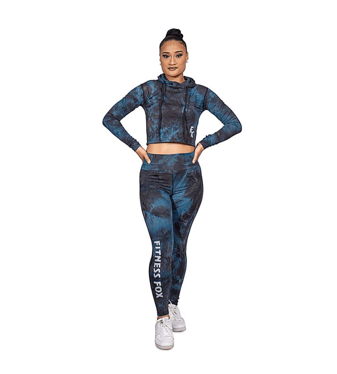 Blue Tie Dye Scrunch Bum Leggings (Limited Edition)