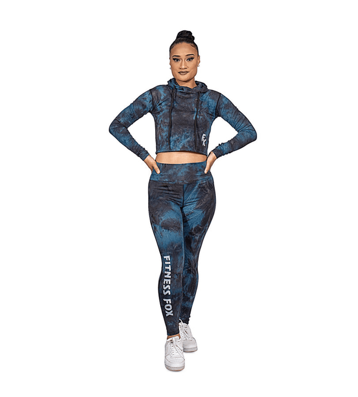 Blue Tie Dye Scrunch Bum Leggings (Limited Edition)