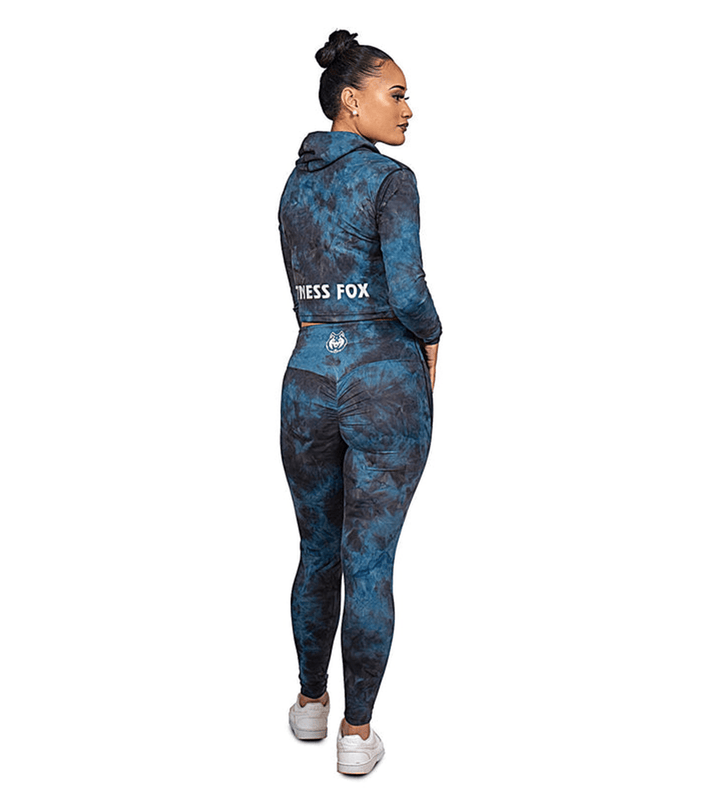 Blue Tie Dye Scrunch Bum Leggings (Limited Edition)