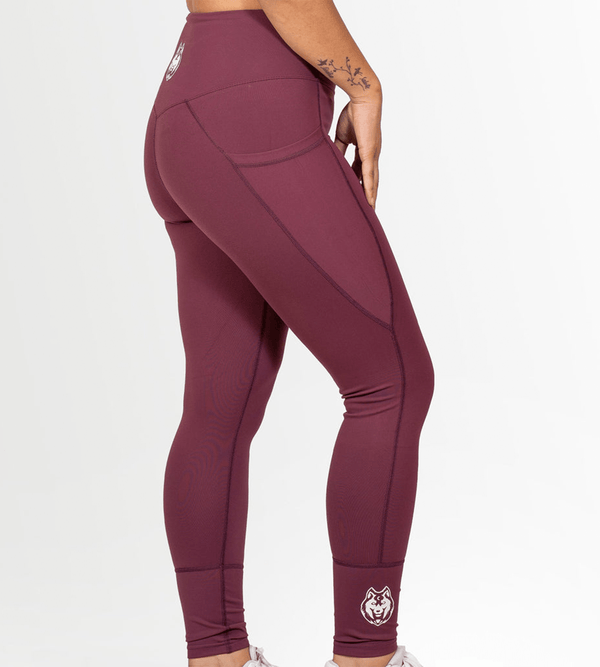 Deep Pink Full Length Leggings with Pockets