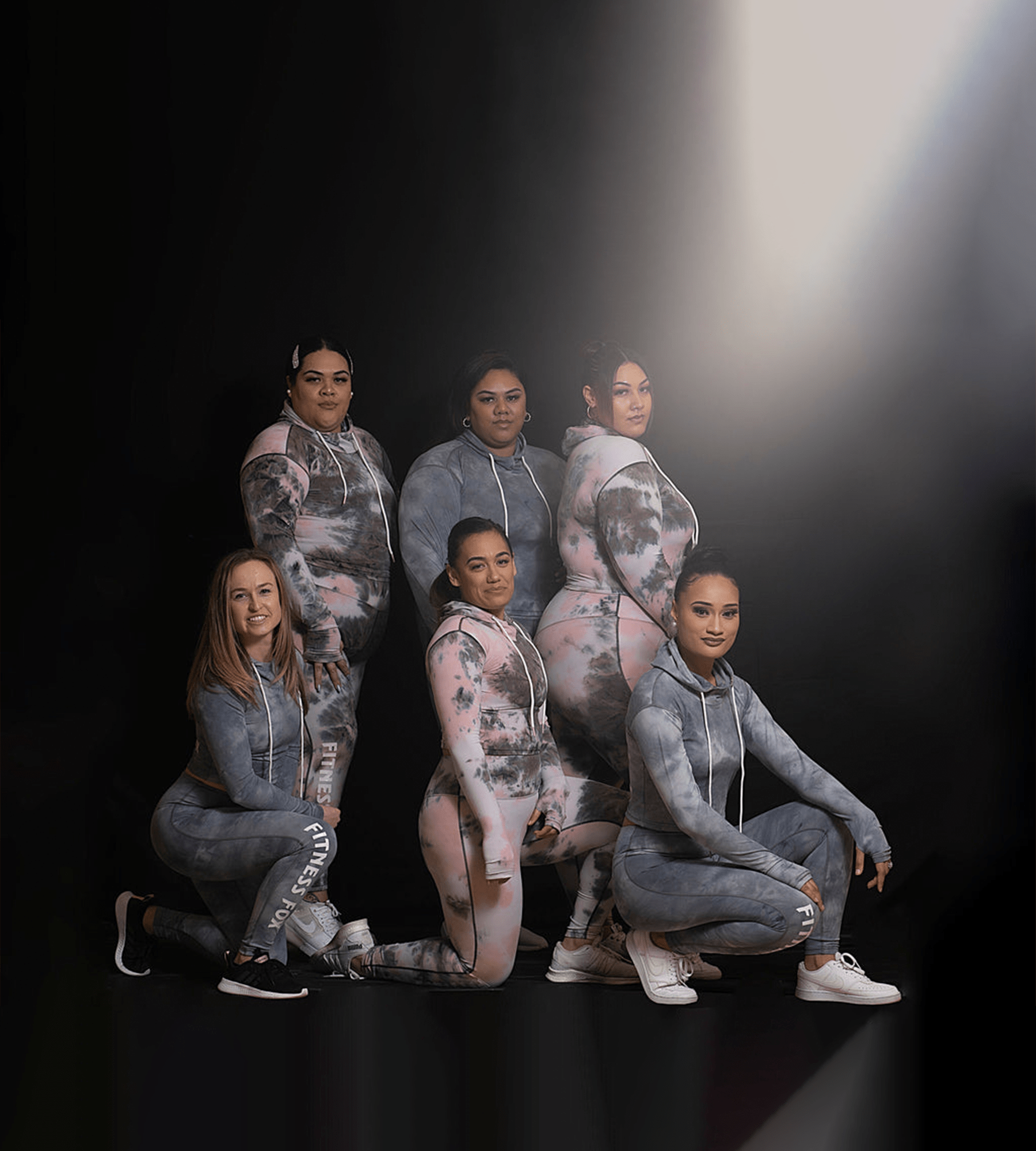 Pink Tie Dye Crop Hoodie with Thumb hole