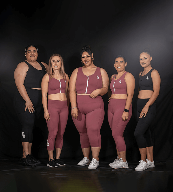 Black Hi Impact Crop with Front Zip