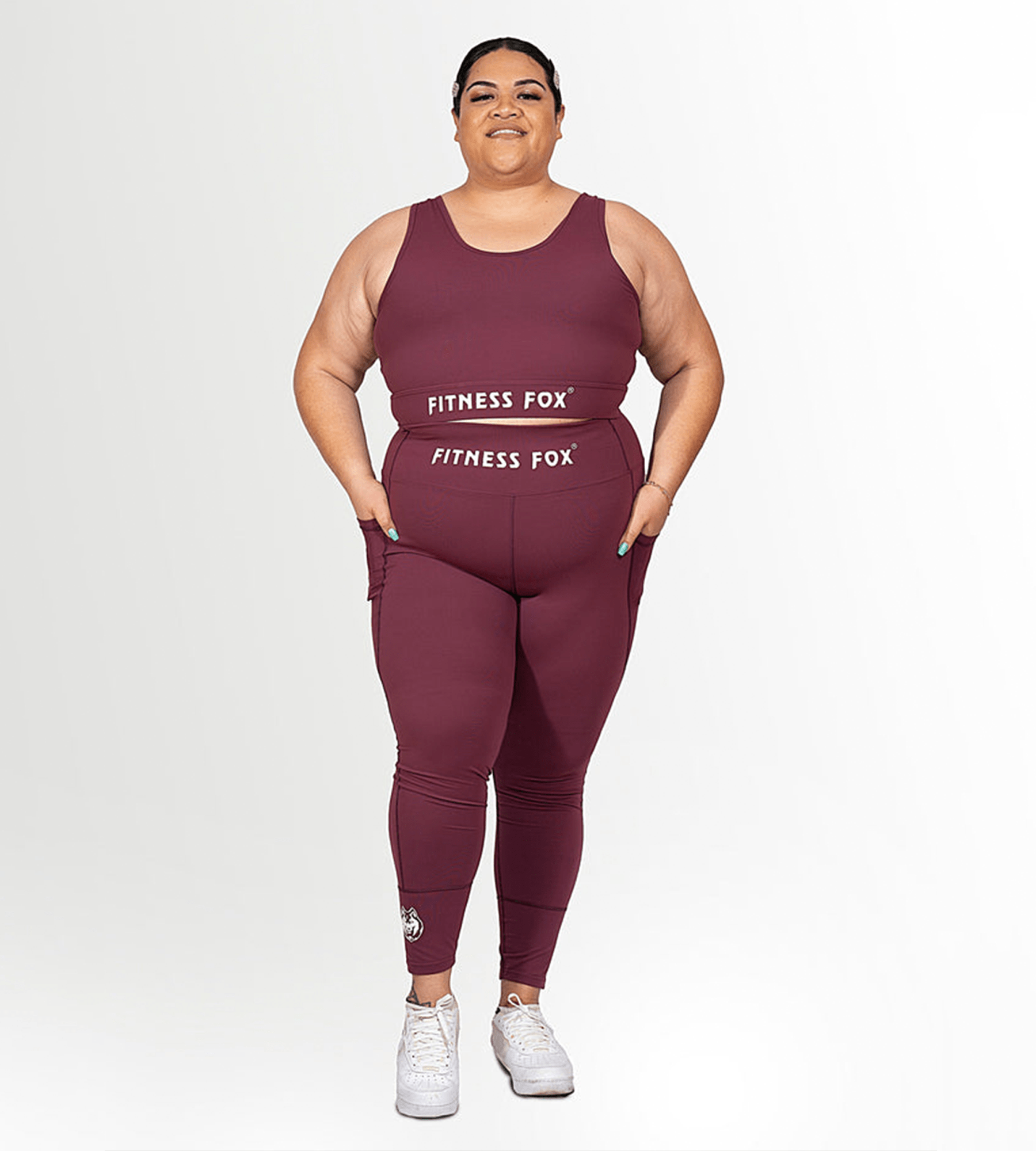 Deep Pink Crossing Straps Crop