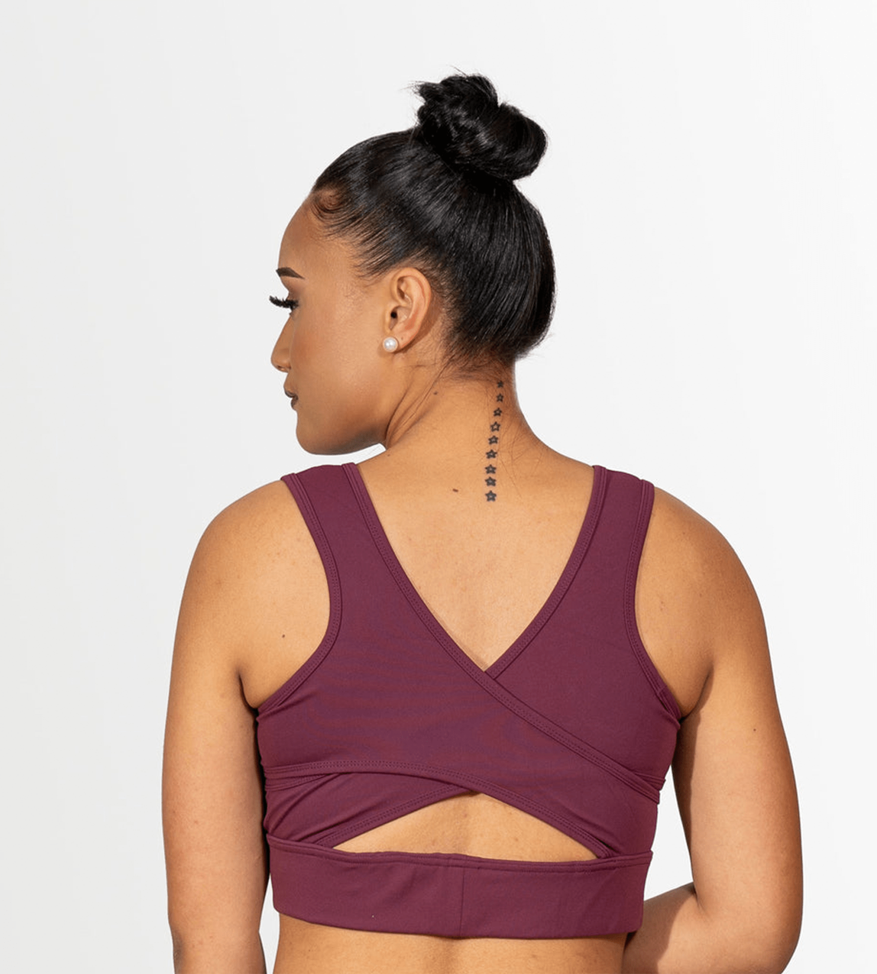 Deep Pink Crossing Straps Crop